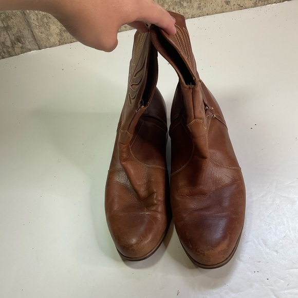 Vintage Florsheim Brown Leather Boots Size 11‎ main image 4